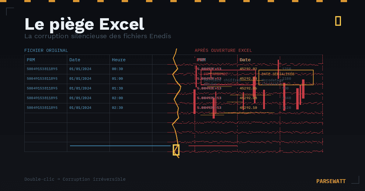 Comment Excel corrompt silencieusement vos courbes de charge